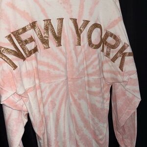Pink Tie-Dye New York Sweatshirt